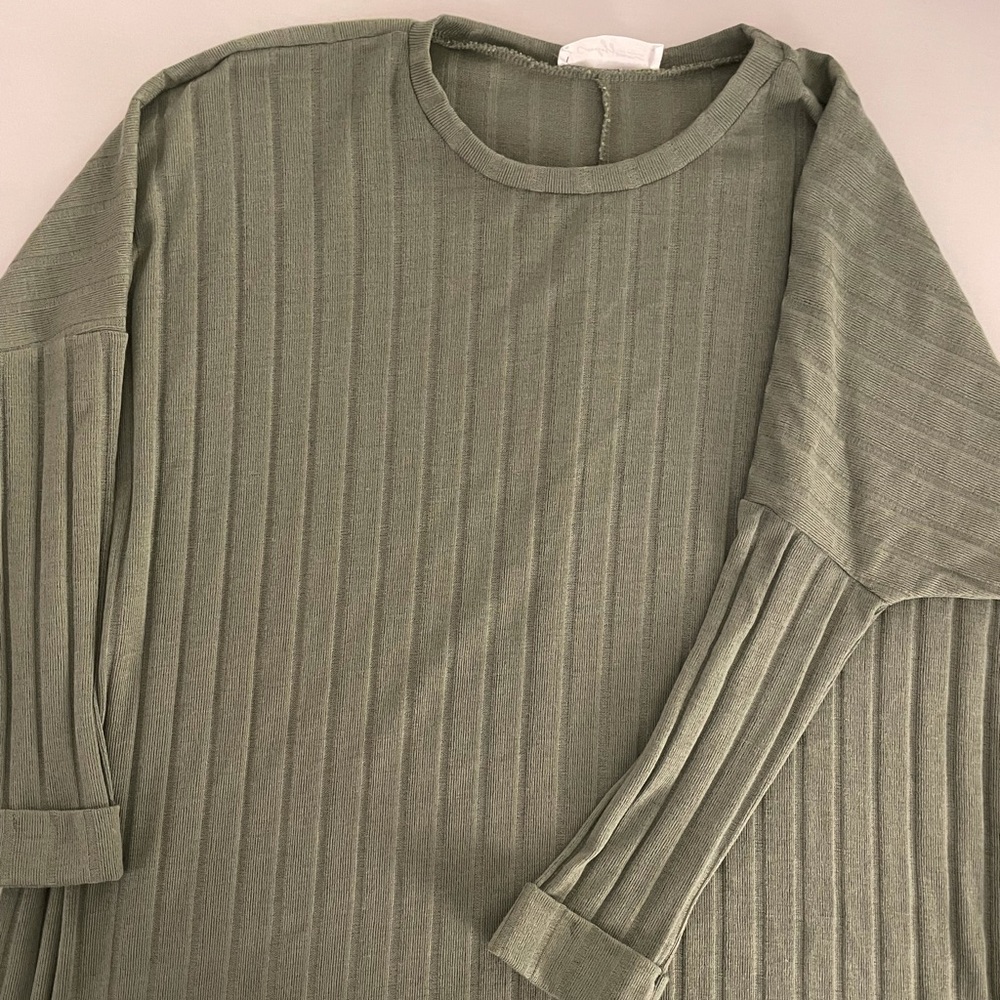 CJLA olive ribbed Evelyn